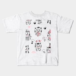 funny cat Kids T-Shirt